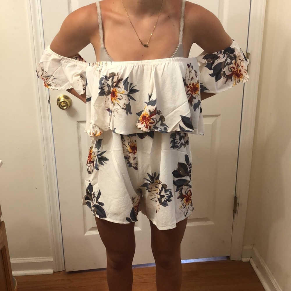 Off the shoulder romper